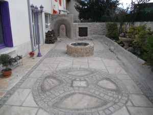 sundeco decoration pierre mur terrasse interieur exterieur personnalisé isère