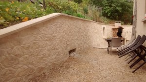 sundeco decoration pierre mur terrasse interieur exterieur personnalisé isère